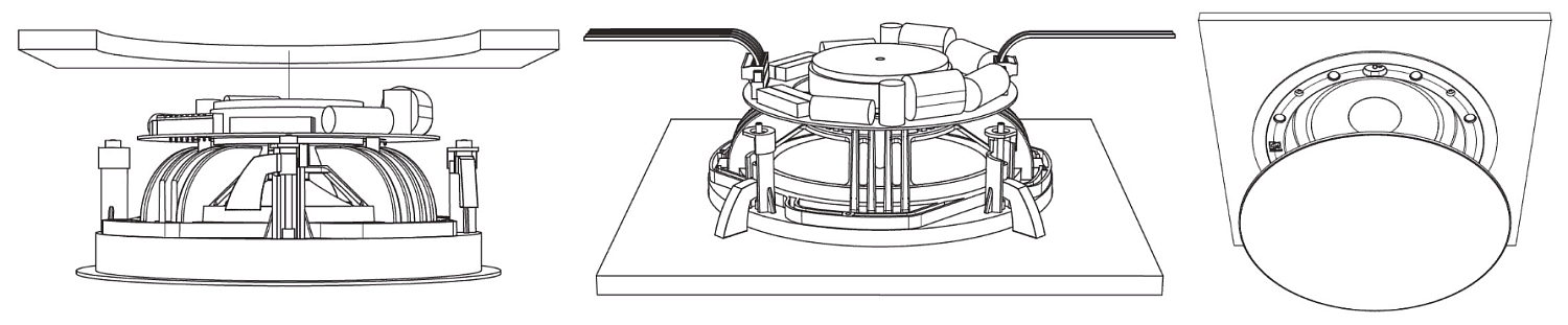 AUDAC CELO8S, Встраиваемый потолочный сабвуфер